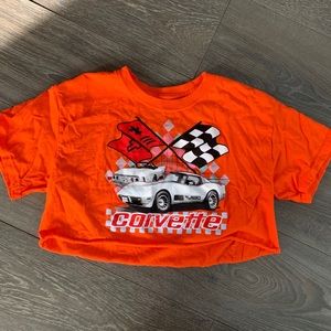 NEW CORVETTE ABSTRACT CROP TOP